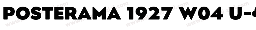 Posterama 1927 W04 U字体转换